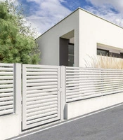 CANCELLO PEDONALE BATTENTE 'LINEAR'  ZINCATO E VERNICIATO - MISURA : cm 146,6 X 173 h - 2