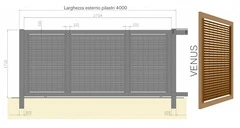 CANCELLO CARRAIO SCORREVOLE 'VENUS' ZINCATO E VERNICIATO Varie Misure - 2