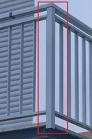 Piantana in Alluminio H 105 cm per Pannello Riempitivo