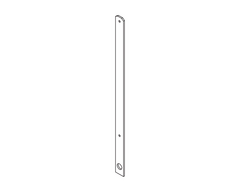 .PIANTANA IN FERRO PIATTO ZINCATO 60X7 - A CEMENTARE (COMPLETA DI BULLONERIA)