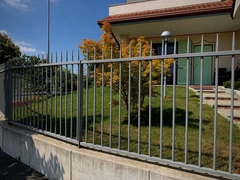 .PIANTANA IN FERRO PIATTO ZINCATO 60X7 - A CEMENTARE (COMPLETA DI BULLONERIA) - 2