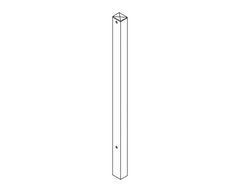 Piantana in Ferro Tubolare Quadro a Cementare 50x50 mm Zincato e Verniciato -Linea Colorado (Complet