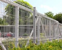 Palo Tubolare Grigio Chiaro 50x50 mm - Altezza Palo 205 cm - Completo di 3 piastrine - a Cementare - 2