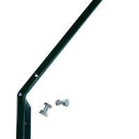 Prolunga interna a 45° per Paletto Recinzioni a 'T' in Ferro Plastificato Verde mm35X35 L 50 cm - 4