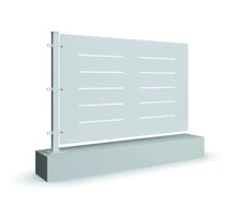 Piantana in Ferro Tubolare Quadro a Cementare 50x50 mm Zincato e Verniciato  -Linea Kansas Righe (Co - 4