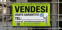 Striscione Veicoli Vendesi Usato Garantito (1pz) - in PVC per esterno - Formato 50x100 cm
