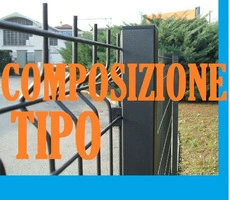 Recinzione Modulare Completa Linea 'Medium Antracite' - H 110 cm - Lunghezza 20 mt  Lineari