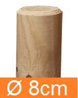 PALI IN LEGNO DI PINO NORDICO SENZA PUNTA TORNITI IMPREGNATI- TRATTATI CLASSE III - DIAMETRO: 6cm - H150cm
