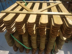 Cancelletto in Legno con Doghe di Pino per Steccato - Dimensioni: L 100cm x H 80cm - 2