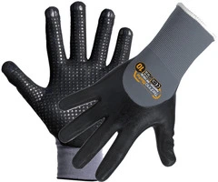 GUANTI IN NITRILE PALMO PUNTIN Col. Nero tg. 7