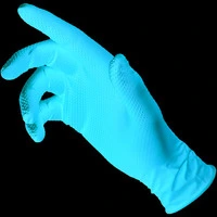 GUANTI MONOUSO IN NITRILE 'GARAGE MONKEY' DPI 3–Finitura zigrinata Col.Arancione tg.  XXL (50 pezzi)