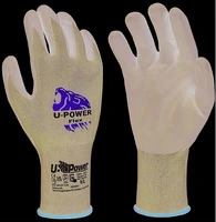 U-Power GUANTI DA LAVORO FLEX IN NYLON/NITRILE Col. Grigio/Nero  tg. 8
