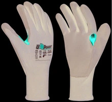 U-Power GUANTI DA LAVORO FLYNT IN NYLON/NITRILE Col. Rosso/Nero  tg. 9