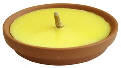 CITRONELLA IN PADELLA DI TERRACOTTA MADE INTALY  Ø cm. 17