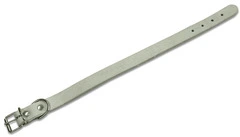 Utilia Pet COLLARE IN CUOIO DI BUFALO SFODERATO cm. 56x3,0 col. Grigio