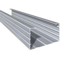 Montante a C 27/48/27 BA (Bordo Arrotondato) - Profilo per Cartongesso - Lunghezza Barra 300 cm - 2