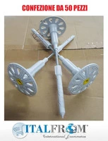 Rofix Rocket - Tassello A Vite In Acciaio Zincato Galvanizzato - Montaggio Ad Incasso - 60 mm - Confezione Da 50 Pz