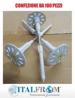 Rofix Rocket - Tassello A Vite In Acciaio Zincato Galvanizzato - Montaggio Ad Incasso - 60 mm - Confezione Da 100 Pz