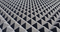 Pannello Piramidale Fonoassorbente in Poliuretano Espanso per Isolamento Acustico - 50x50xH5 cm - 3