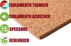Pannello in Sughero Naturale per Isolamento Termico/Acustico-100x50x4 cm