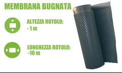 Membrana Bugnata Impermeabilizzante In Polietilene Ad Alta Densità H 1x10 M - Italfrom