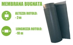 Membrana Bugnata Impermeabilizzante In Polietilene Ad Alta Densità H 2x10 M - Italfrom