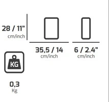6 Pz- Tasca Portautensili  Da Cintura In Tessuto PLANO Technics 533TB - 2