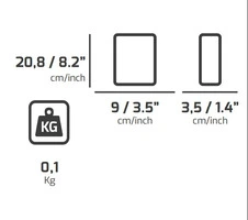 9 Pz- Tasca Portautensili Da Cintura In Tessuto PLANO Technics 536TB - 2