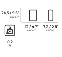 6 Pz- Tasca Porta Martello Da Cintura In Tessuto PLANO Technics 538TB - 2