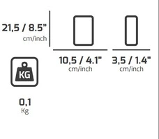 9 Pz- Tasca Porta Smartphone Da Cintura In Tessuto PLANO Technics 539XL - 2
