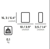 6 Pz- Tasca Porta Smartphone In Tessuto PLANO Technics 549TB - 2