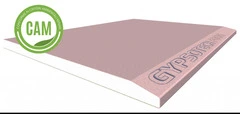 5 Pannelli in Cartongesso Gypsotech Focus DFI - 1,20 m x 0,50 m - Spessore 12,5 mm - Ignifugo