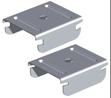 Gancio Distanziatore Foro Passante ø 7 per Montanti a C 15/48/15 e 27/48/27 Bordo Schiacciato - Confezione 10 Pezzi