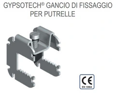 Gancio di Fissaggio su Putrelle con Spessore Massimo di 16 mm - Confezione 10 Pezzi - 2