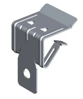 Gancio di Fissaggio in Acciaio con Barra Filettata per Putrelle da 4/10 mm - Confezione 10 Pezzi