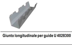 Giunto Longitudinale per Guide U 4028300 - Confezione 10 Pezzi