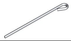 Tondino ad Occhiello Dritto ø 4 mm Lunghezza 50 cm - Confezione 10 Pezzi