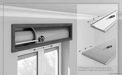 Kit Isolamento Cassonetto Tapparelle Avvolgibili Pannelli in Agglomerato di Resina Espansa ed EPS Bianco per Isolamento Termico/Acustico Cassonetto - Base 100 cm Copertura Avvolgibile 50 cm - 5