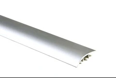 SOGLIA DI DISLIVELLO 12-15 mm - PROFILI DI FINITURA ARGENTO PER PAVIMENTI VEROLEGNO E LAMINATO Misure 51X15X2700 MM
