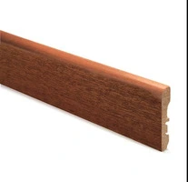 CONF. 10 PZ BATTISCOPA IMPIALLACCIATO PASSAFILO MISURE 13X70X2250 MM FINITURA ROVERE