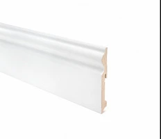 CONF. 10 PZ BATTISCOPA DUCALE MDF BIANCO VERNICIABILE MISURE
