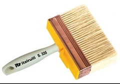 6 Pz - PENNELLESSA BIONDA MANICO IN LEGNO MM50X150