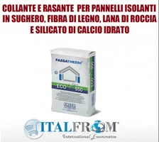 FassaTherm Eco-Light 950 - Sacco da 25 kg -Collante e Rasante per Pannelli Isolanti in Sughero e Lana di Roccia