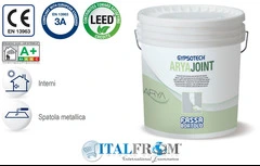 Stucco in Pasta Specifico per Sistema ARYAindoor, Cartongesso e Giunti - ARYAJOINT - Confezione 10 Kg - 2