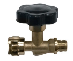 RUBINETTO DI LINEA CON MANOPOLA PER COMPRESSORI  1/4