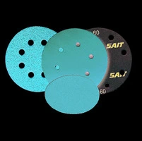 Sait DISCO VELCRATO D-SAITAC-VEL tipo AW-D - Ø mm. 150  (8+1 fori) grana 100
