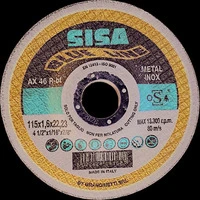 Sisa Mole DISCO ABRASIVO CENTRO DEPRESSO per Inox Ø mm. 115x1,0x22