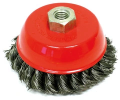 SPAZZOLA A TAZZA A MAZZETTI RITORTI attacco M14 Ø mm. 120