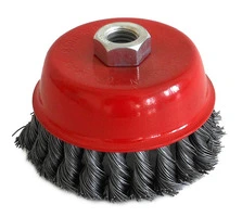 Utilia SPAZZOLA A TAZZA A MAZZETTI RITORTI attacco M14 Ø mm. 100