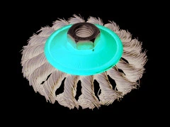 Utilia SPAZZOLA CIRCOLARE CONICA A MAZZETTI RITORTI attacco M14 Ø mm. 100